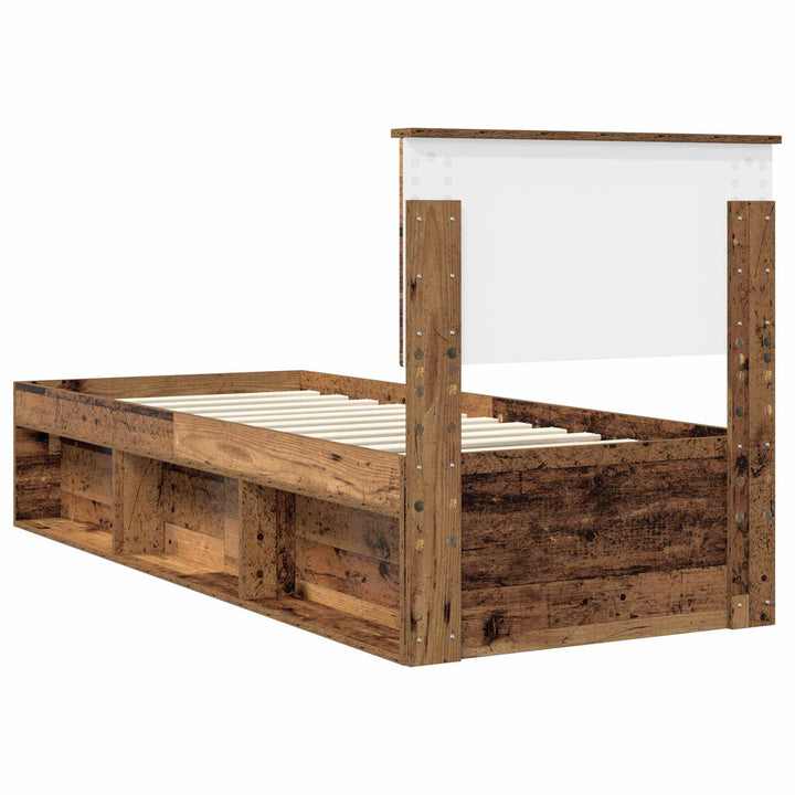 Sengestel Gammelt træ 75 x 190 cm Massiv fyrretræ