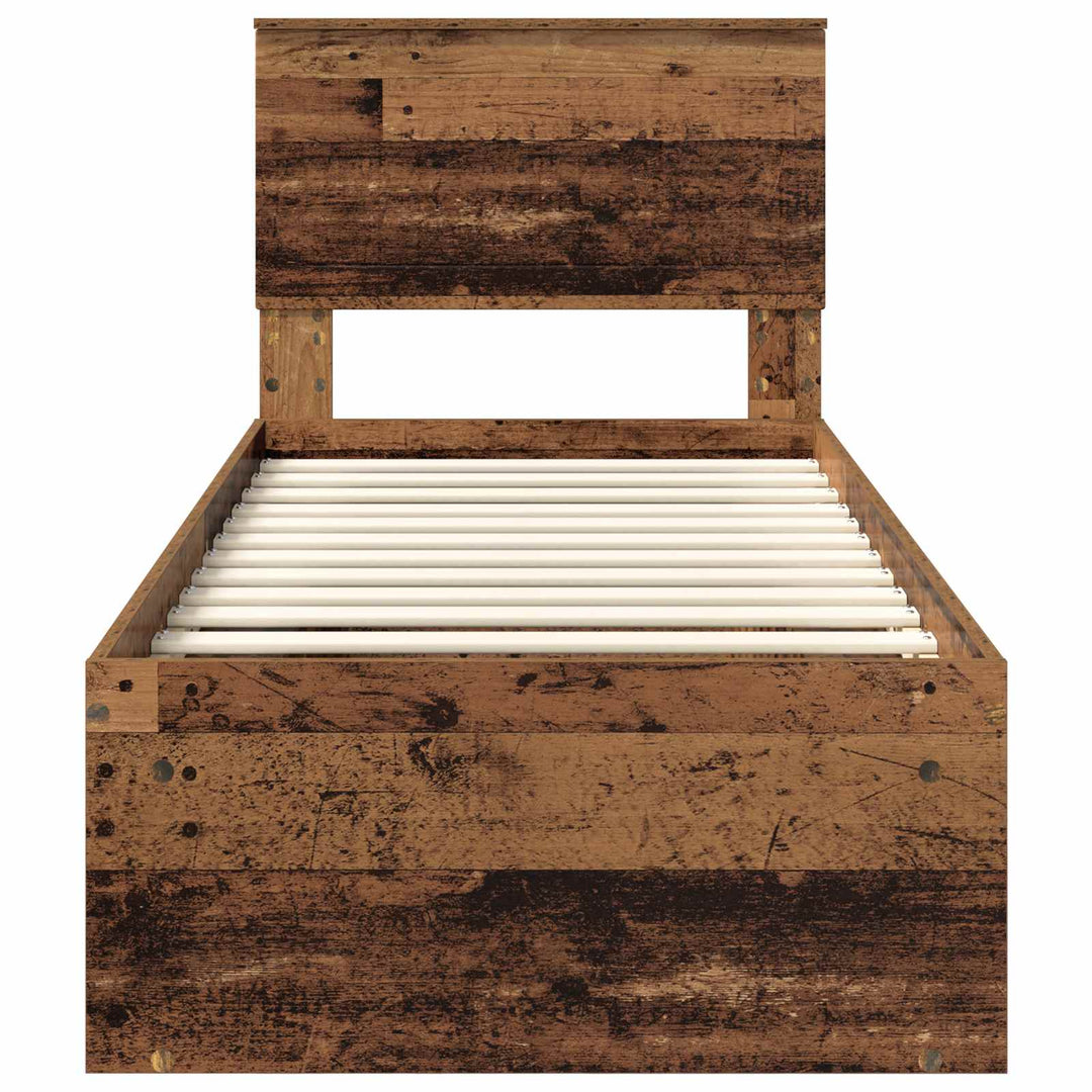 Sengestel Gammelt træ 75 x 190 cm Massiv fyrretræ