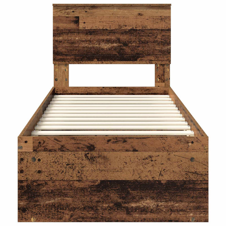 Sengestel Gammelt træ 75 x 190 cm Massiv fyrretræ