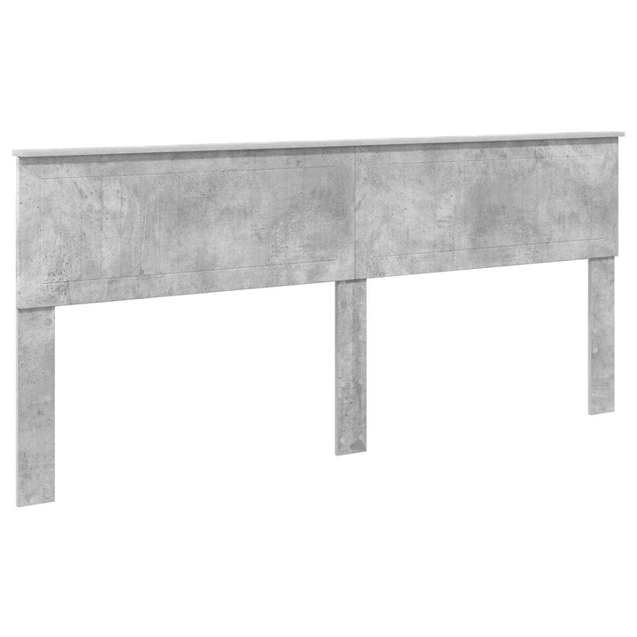 Sengestel med skuffe Beton Grå 200 x 200 cm Ingeniørtræ