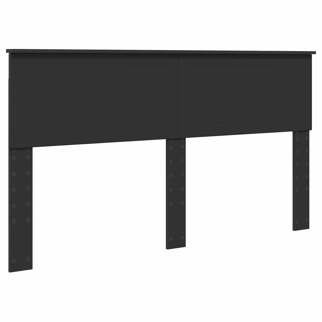 Sengestel med skuffe Sort 160 x 200 cm Ingeniørtræ