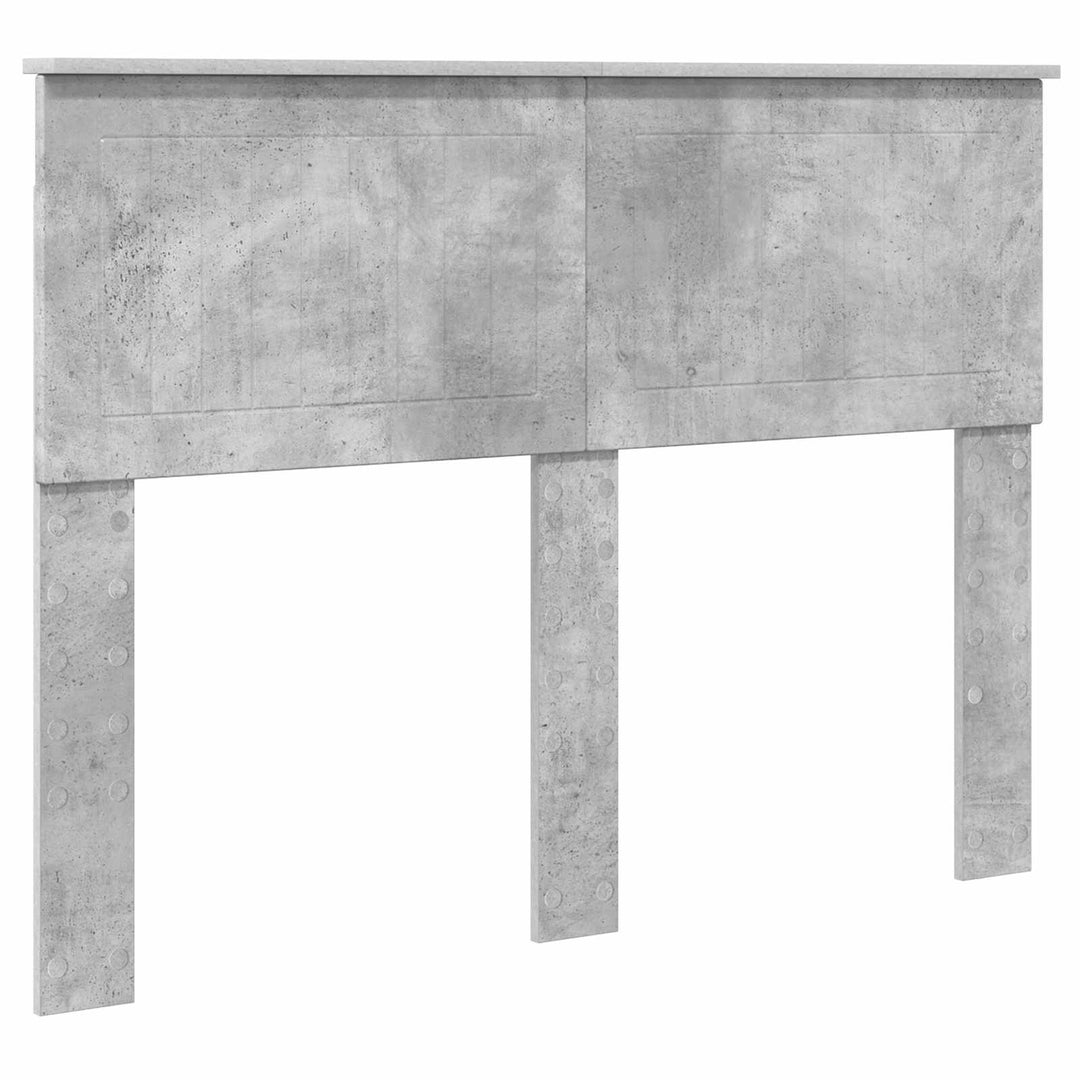 Sengestel med skuffe Beton Grå 135 x 190 cm Ingeniørtræ