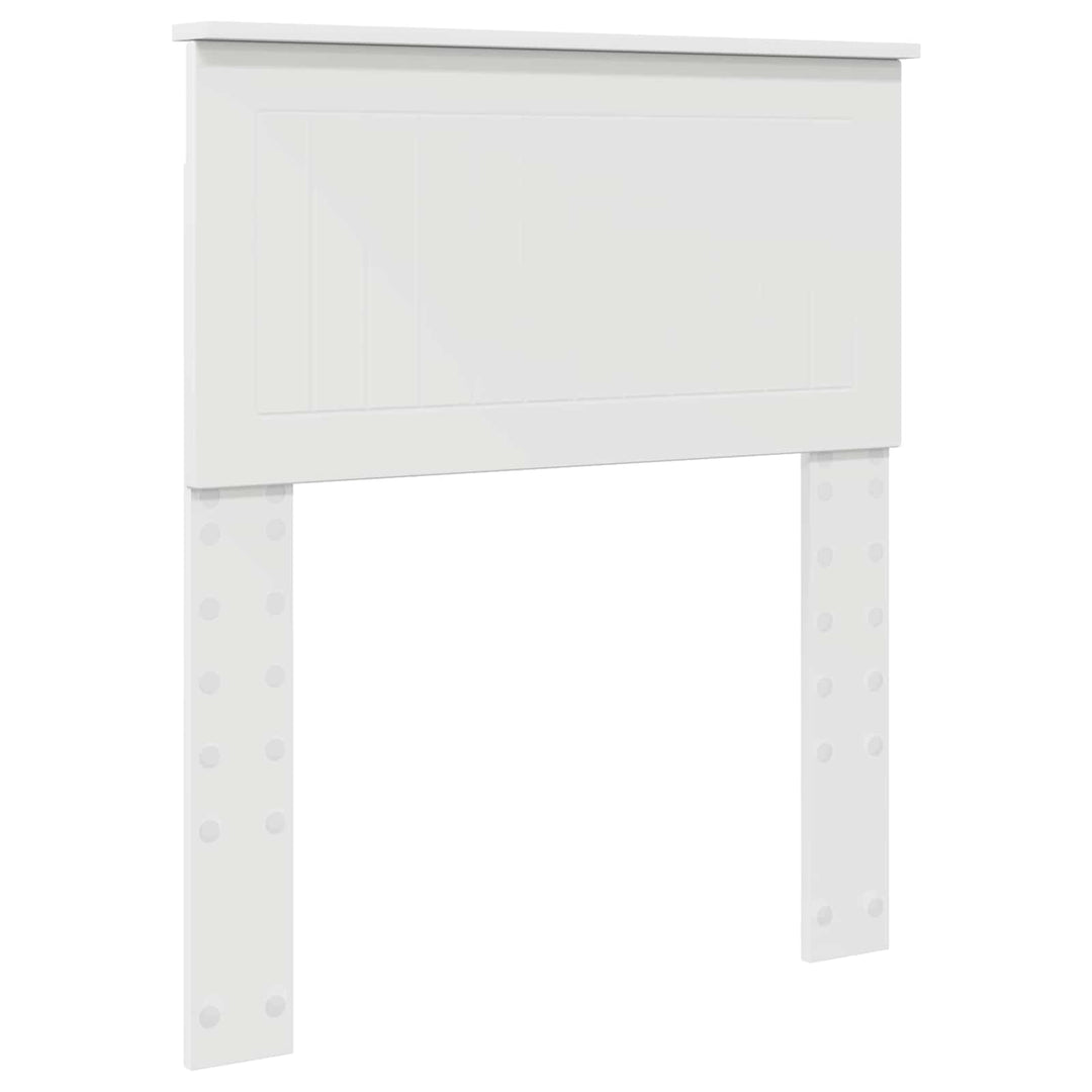 Sengestel med skuffe Hvid 75 x 190 cm Ingeniørtræ