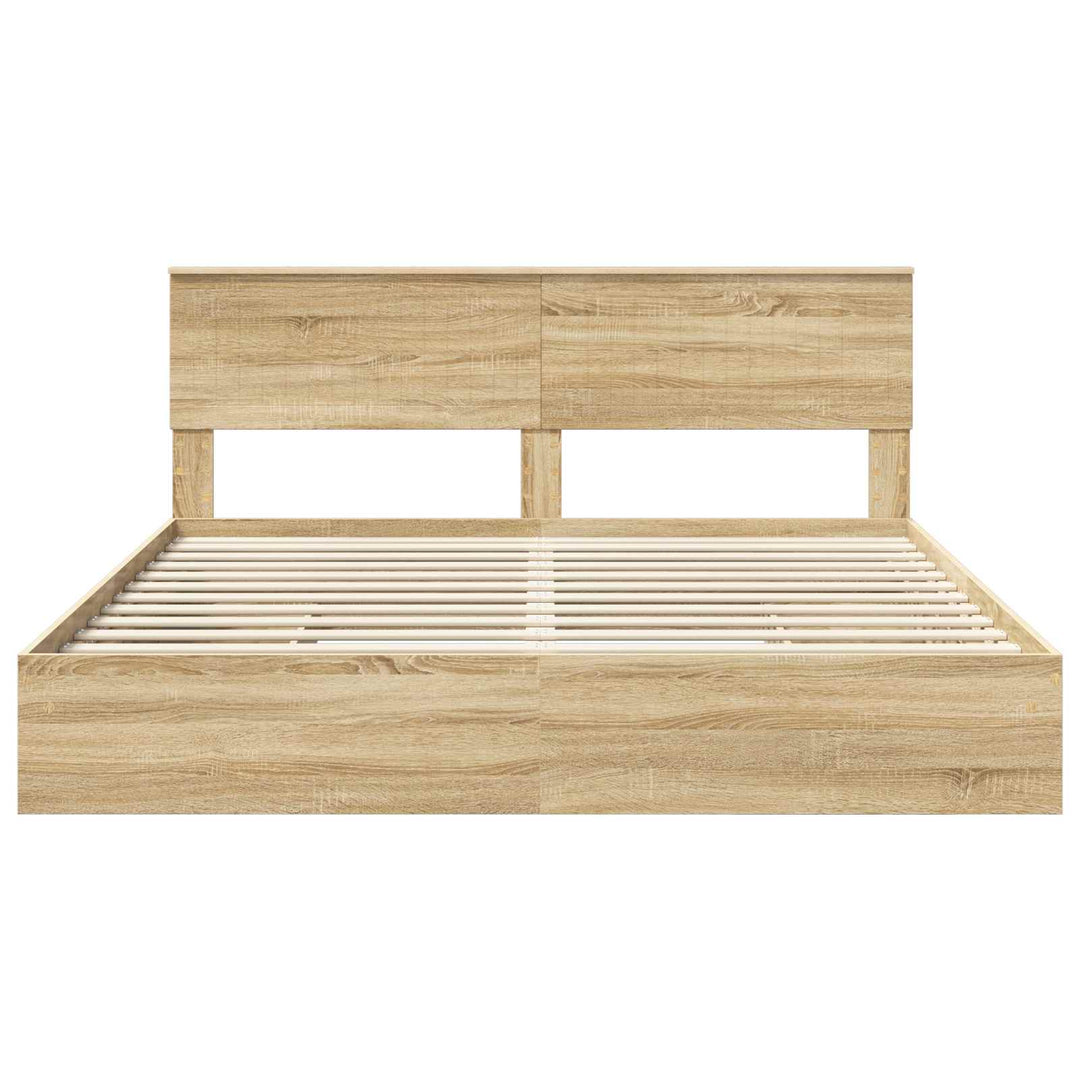 Opbevaringsseng Sonoma eg 180 x 200 cm Konstrueret træ