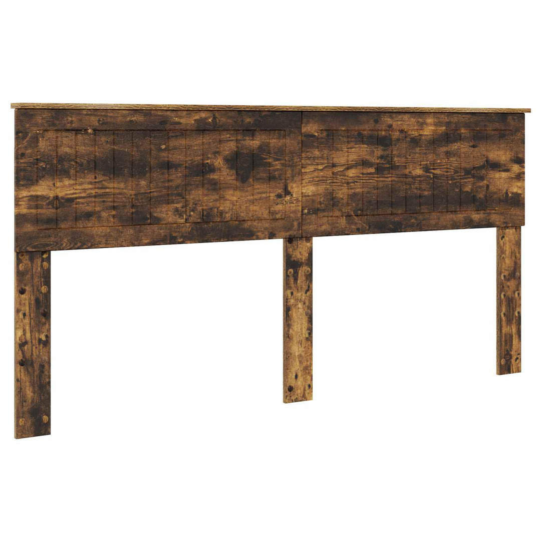 Opbevaringsseng Røget eg 180 x 200 cm Konstrueret træ