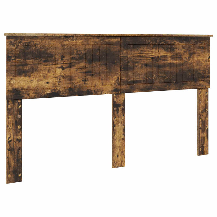 Opbevaringsseng Røget eg 160 x 200 cm Konstrueret træ