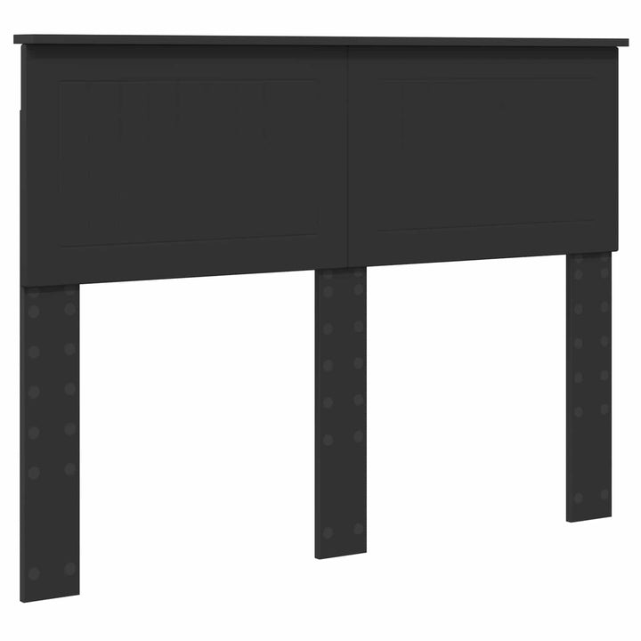 Opbevaringsseng med skuffe Sort 135 x 190 cm Konstrueret træ