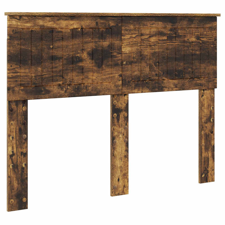 Opbevaringsseng Røget eg 135 x 190 cm Konstrueret træ