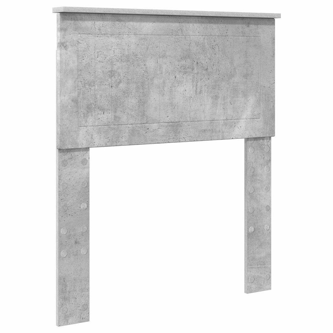 Opbevaringsseng Beton Grå 75 x 190 cm Konstrueret træ