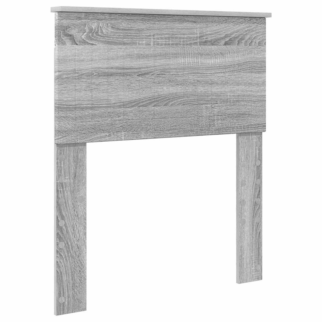 Opbevaringsseng Grå Sonoma 75 x 190 cm Konstrueret træ