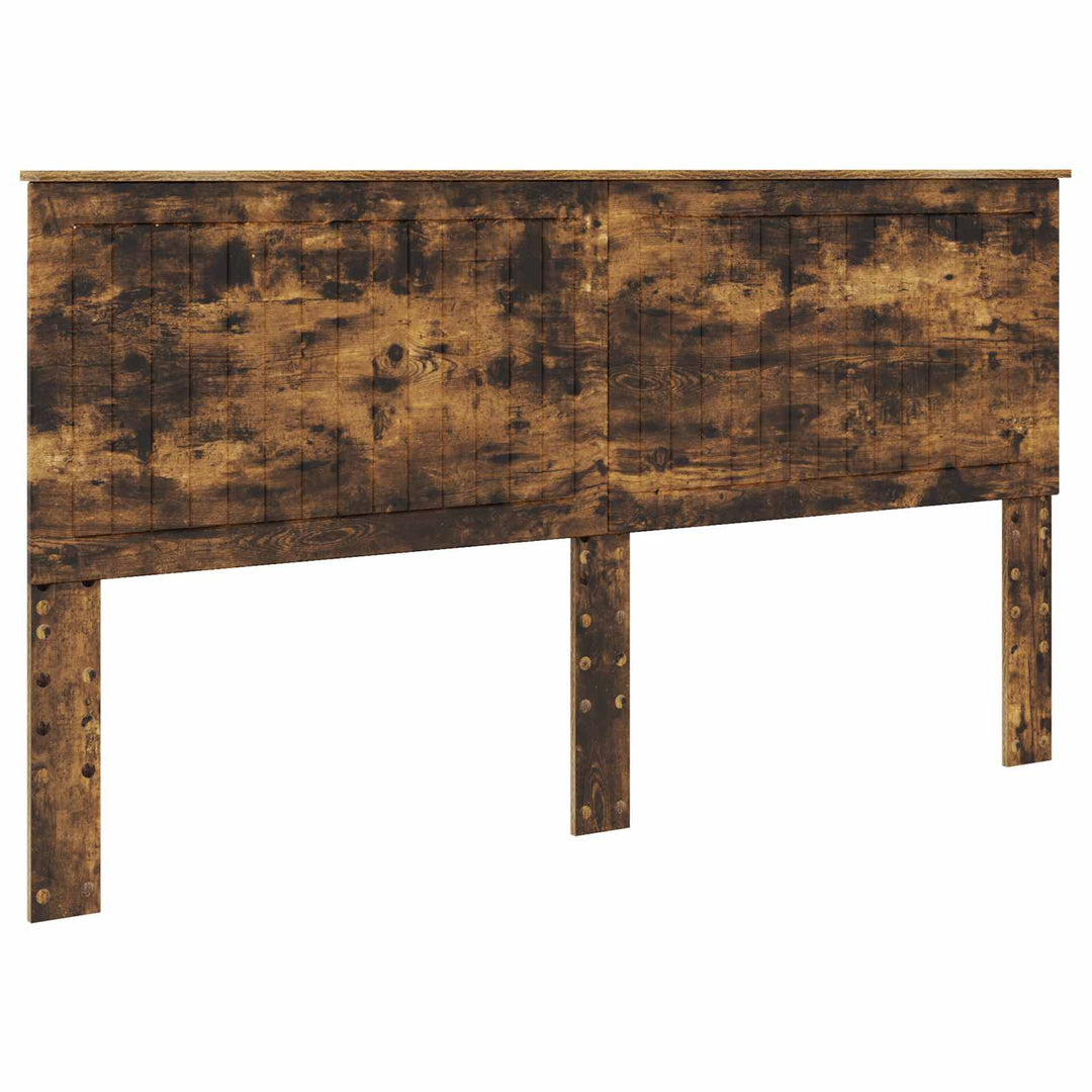 Sengestel med hovedgærde Røget eg 180 x 200 cm Massiv fyrretræ