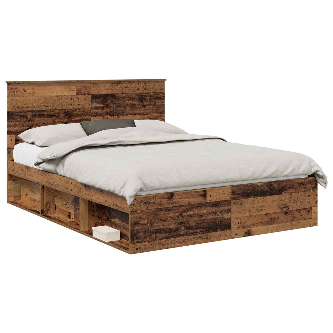 Sengestel Gammelt træ 150 x 200 cm Massiv fyrretræ