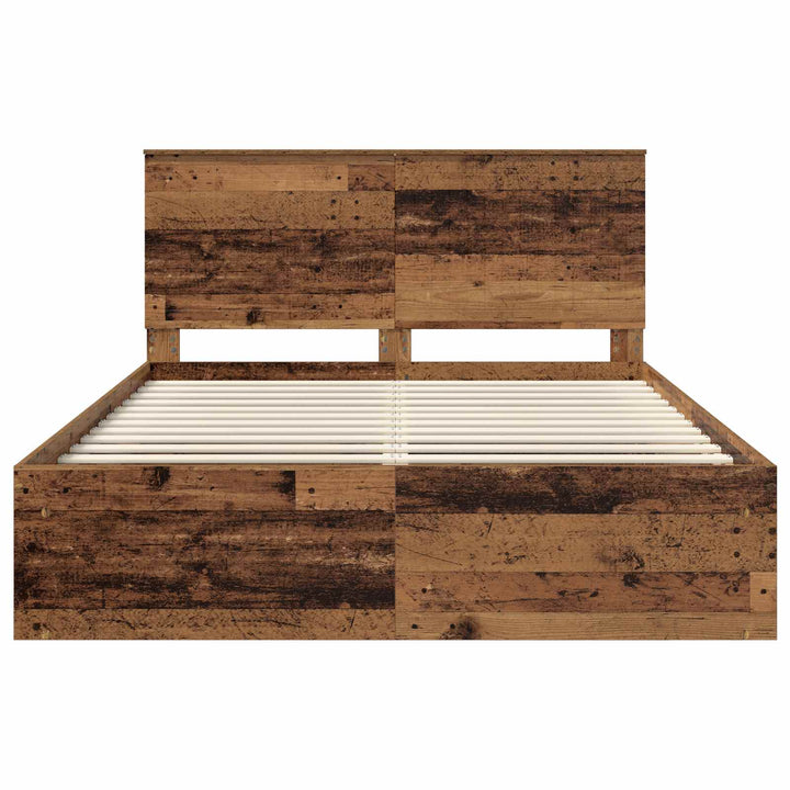 Sengestel Gammelt træ 150 x 200 cm Massiv fyrretræ
