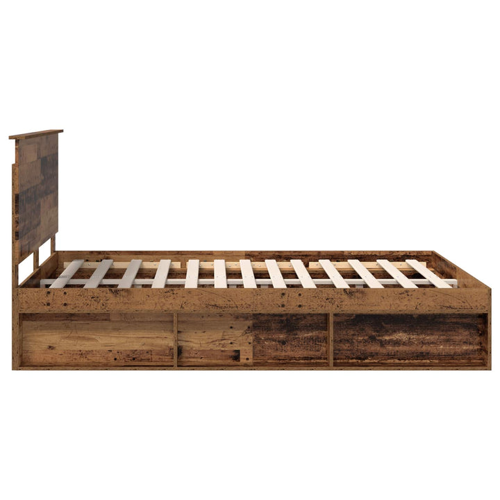 Sengestel Gammelt træ 150 x 200 cm Massiv fyrretræ