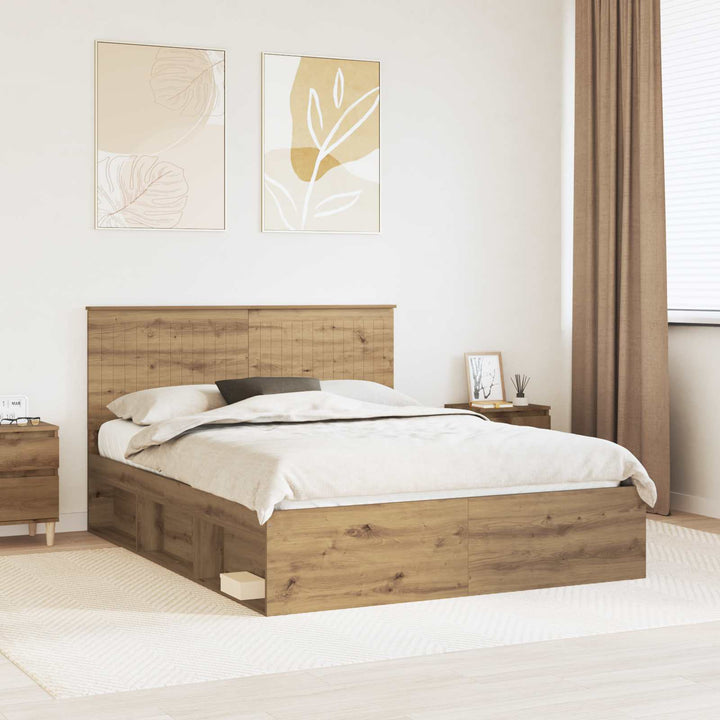 Sengestel Artisan eg 150 x 200 cm Massiv fyrretræ