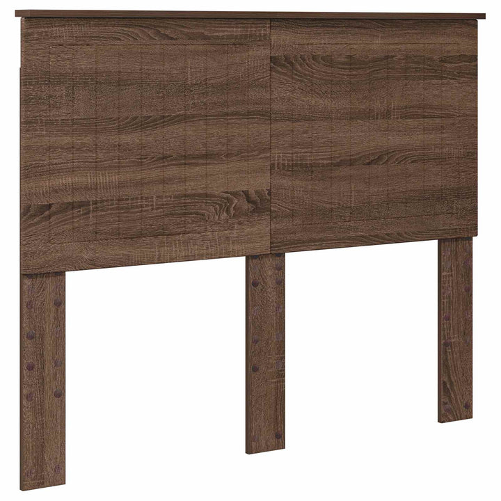 Sengestel med hovedgærde Brun eg 120 x 200 cm Massiv fyrretræ