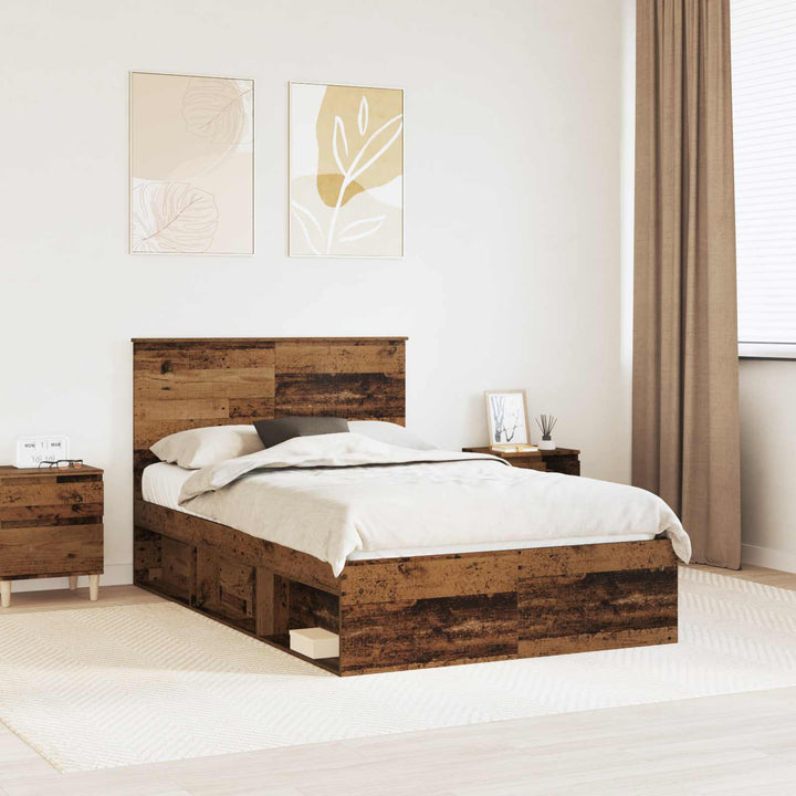 Sengestel Gammelt træ 120 x 200 cm Massiv fyrretræ