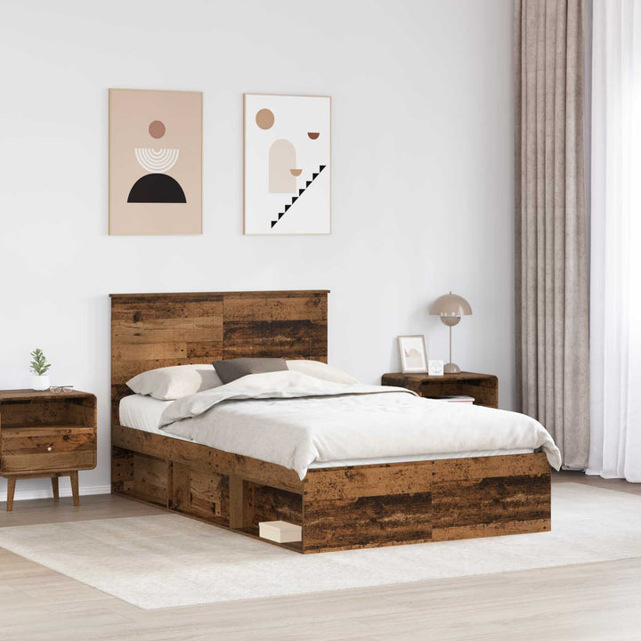 Sengestel Gammelt træ 120 x 200 cm Massiv fyrretræ