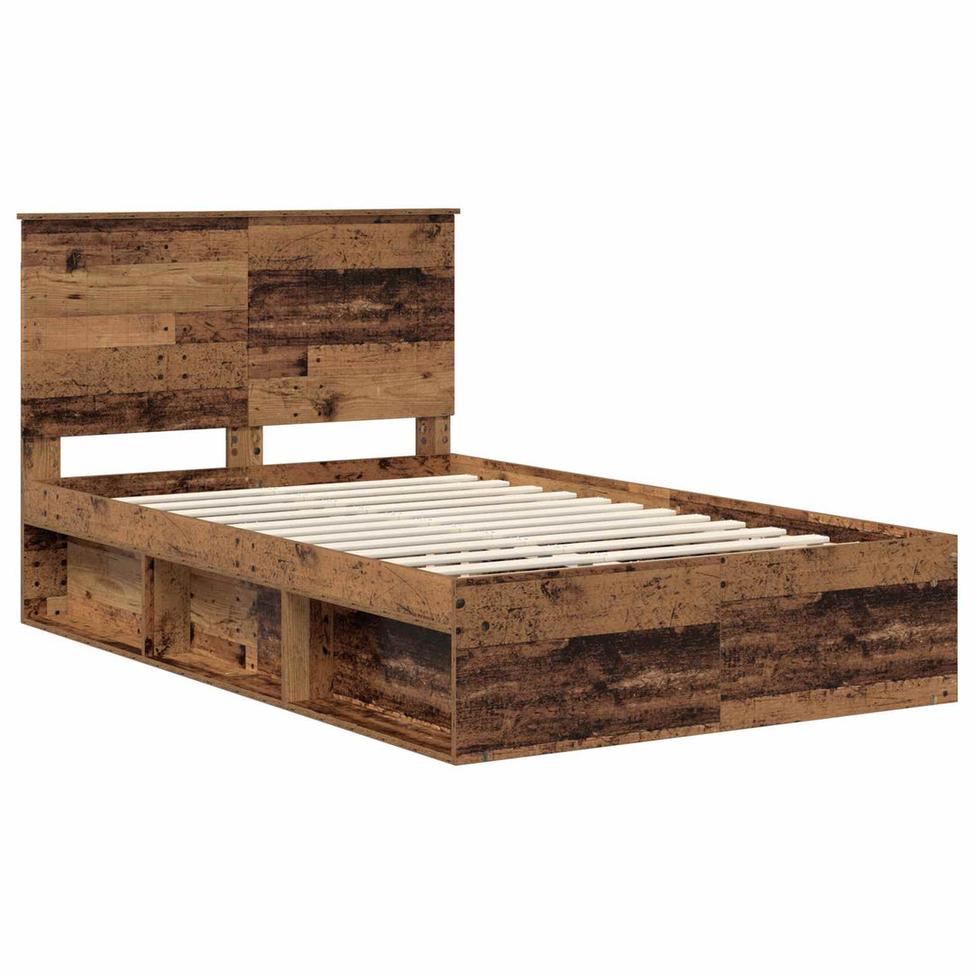 Sengestel Gammelt træ 120 x 200 cm Massiv fyrretræ