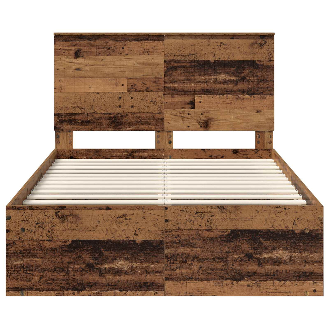 Sengestel Gammelt træ 120 x 200 cm Massiv fyrretræ