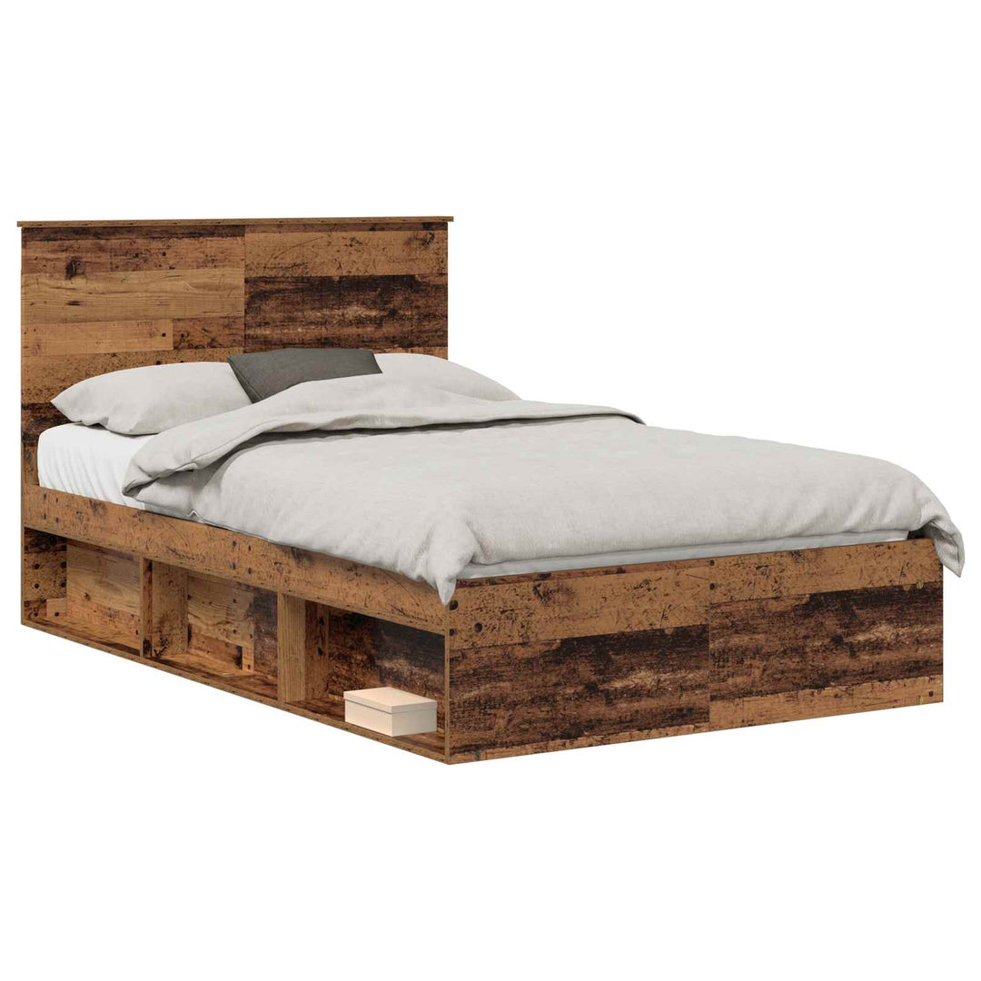 Sengestel Gammelt træ 120 x 190 cm Massiv fyrretræ