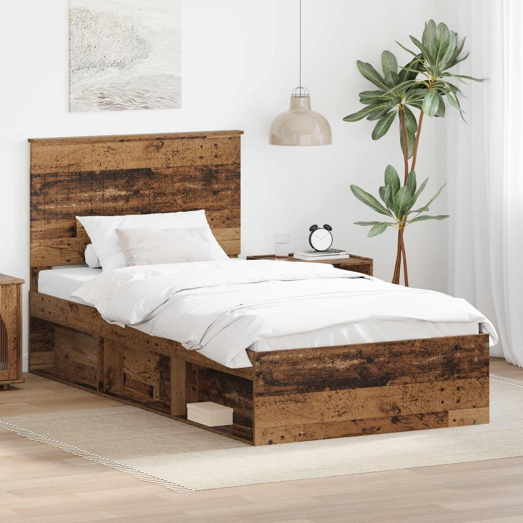 Sengestel Gammelt træ 100 x 200 cm Massiv fyrretræ