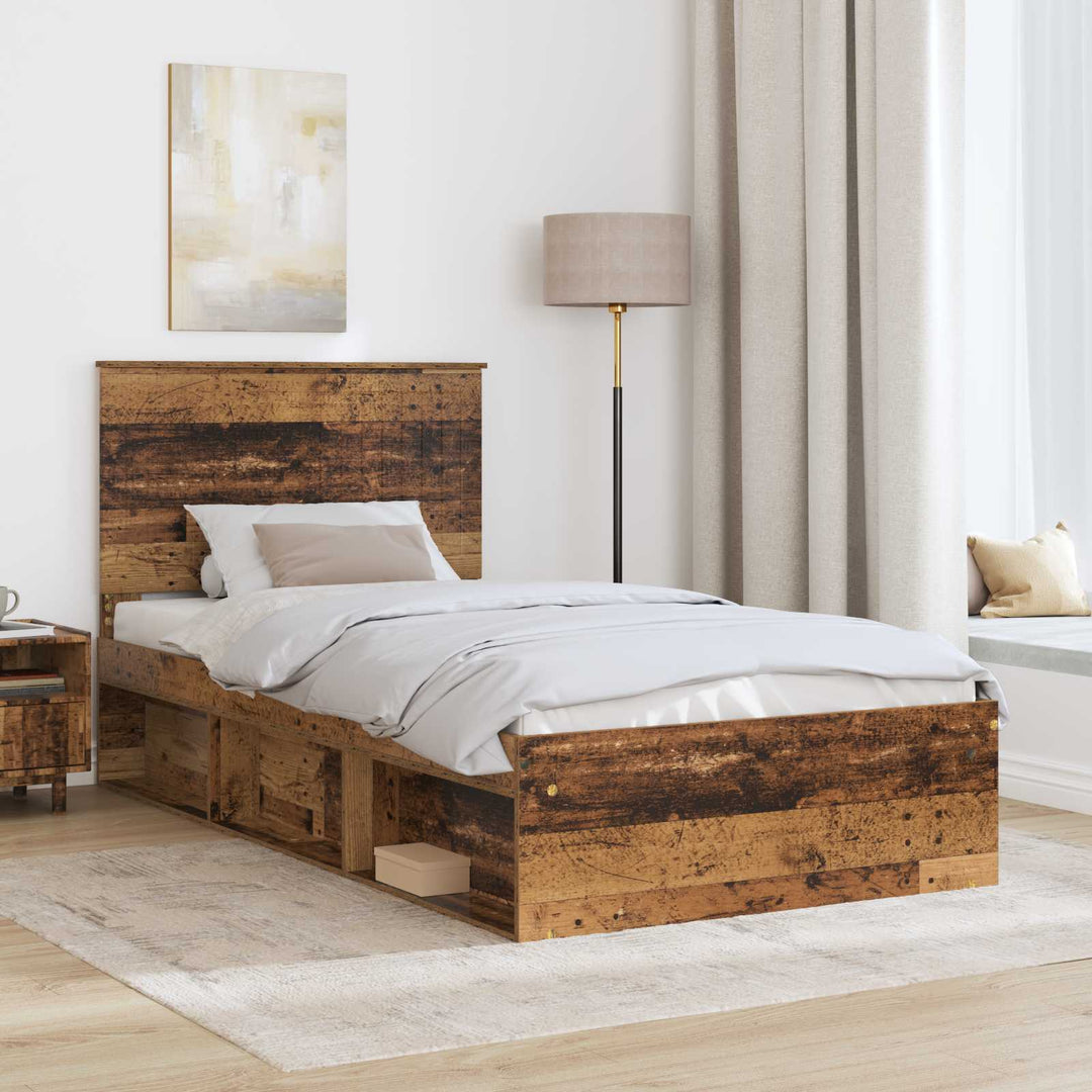 Sengestel Gammelt træ 100 x 200 cm Massiv fyrretræ