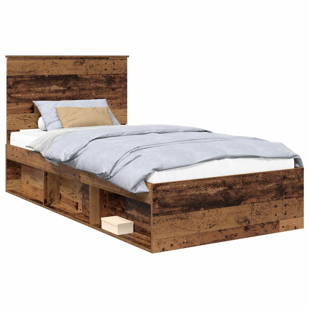 Sengestel Gammelt træ 100 x 200 cm Massiv fyrretræ