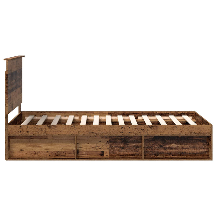 Sengestel Gammelt træ 100 x 200 cm Massiv fyrretræ