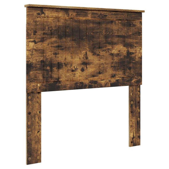 Sengestel med hovedgærde Røget eg 90 x 190 cm Massiv fyrretræ