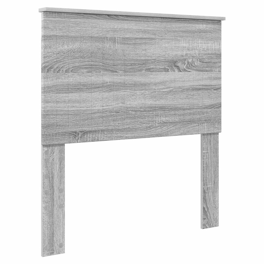 Sengestel med hovedgærde Grå Sonoma 90 x 190 cm Massiv fyrretræ