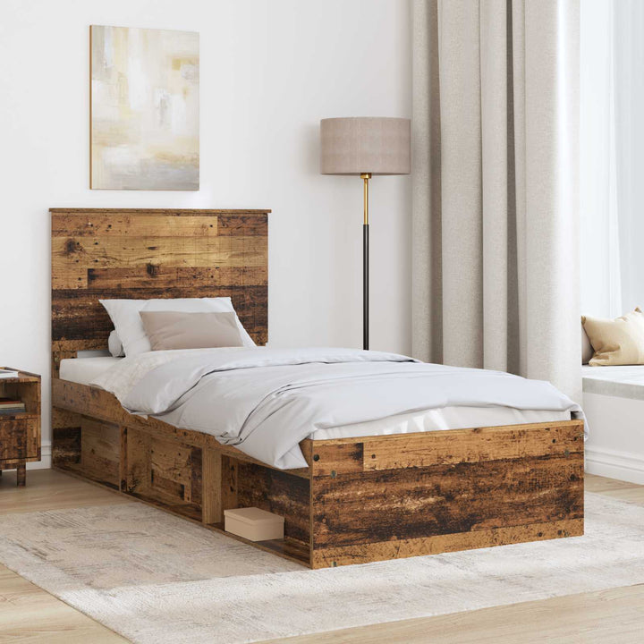 Sengestel Gammelt træ 90 x 190 cm Massiv fyrretræ