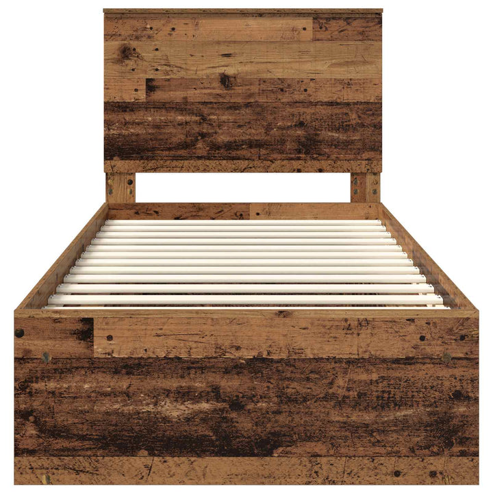 Sengestel Gammelt træ 90 x 190 cm Massiv fyrretræ