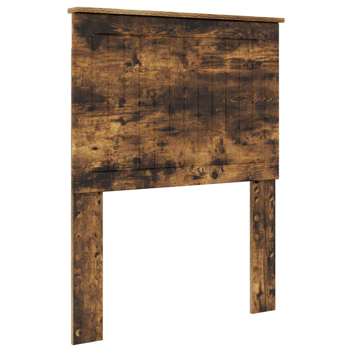 Sengestel med hovedgærde Røget eg 75 x 190 cm Massiv fyrretræ