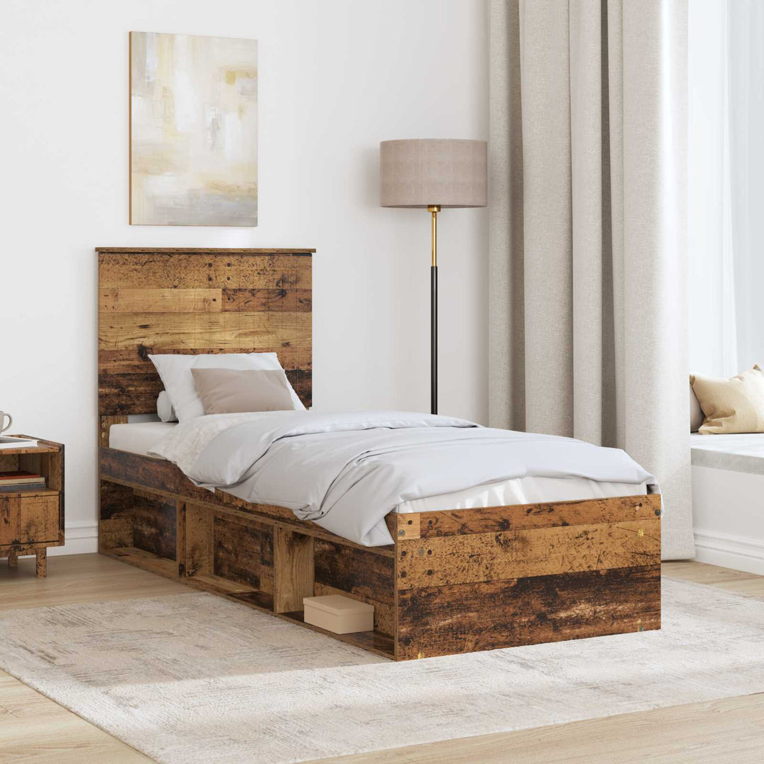 Sengestel Gammelt træ 75 x 190 cm Massiv fyrretræ