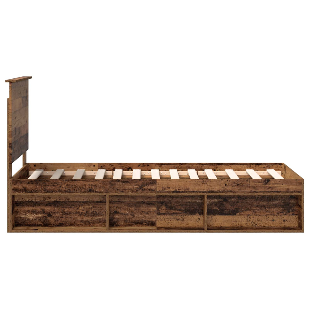 Sengestel Gammelt træ 75 x 190 cm Massiv fyrretræ