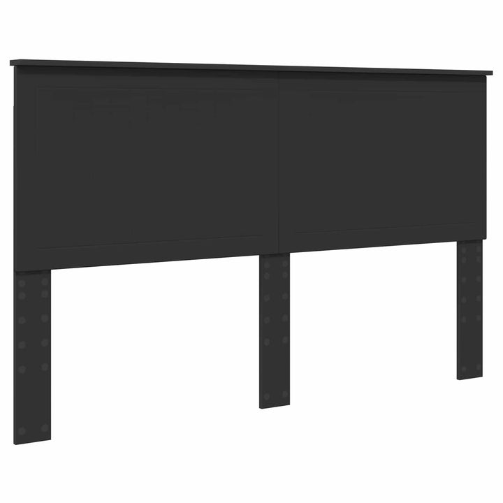 Sengestel med skuffe Sort 160 x 200 cm Ingeniørtræ