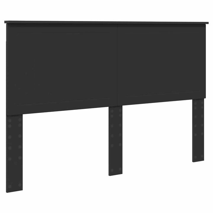Sengestel med skuffe Sort 150 x 200 cm Ingeniørtræ