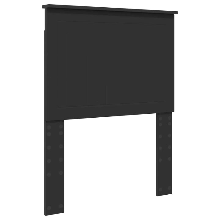 Sengestel med skuffe Sort 75 x 190 cm Ingeniørtræ