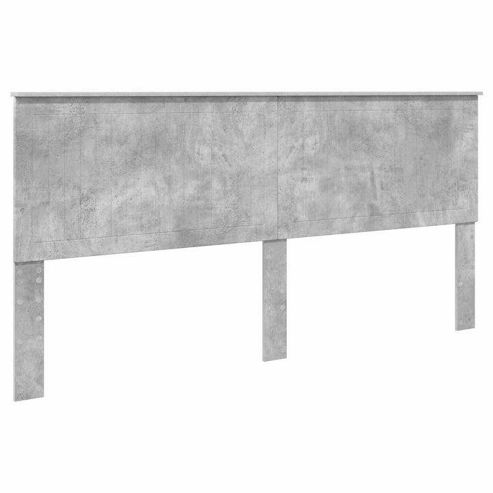 Opbevaringsseng Beton Grå 200 x 200 cm Konstrueret træ