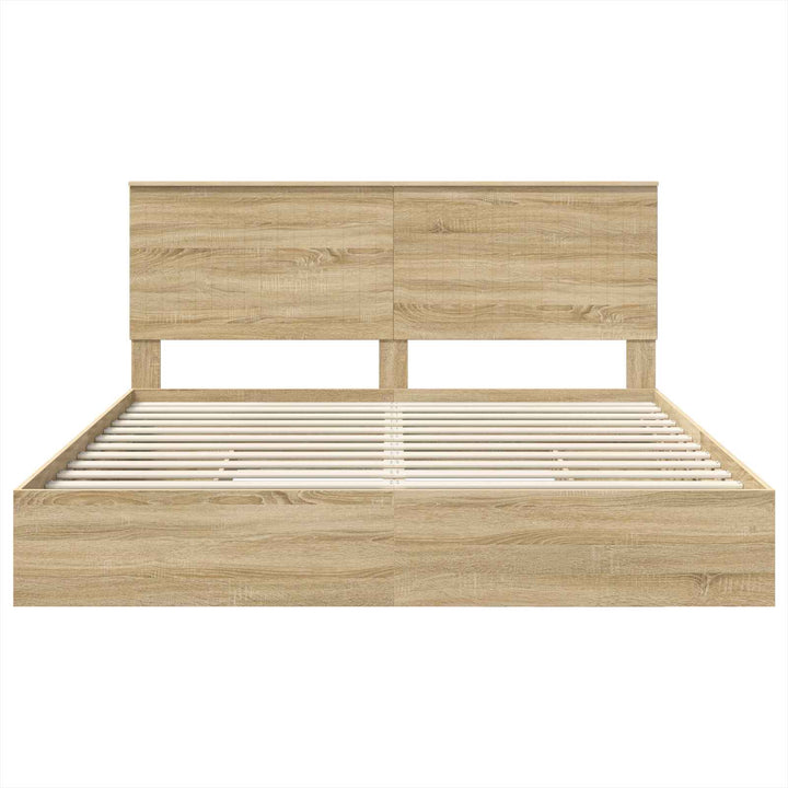 Opbevaringsseng Sonoma eg 180 x 200 cm Konstrueret træ