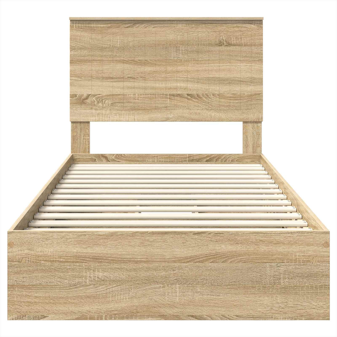 Opbevaringsseng Sonoma eg 100 x 200 cm Konstrueret træ