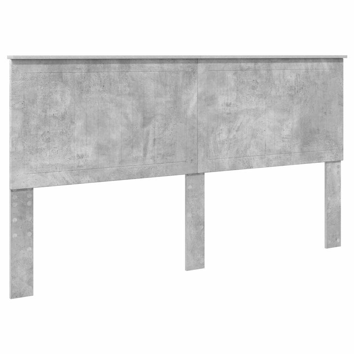 Sengestel med hovedgærde Beton Grå 180 x 200 cm Konstrueret træ