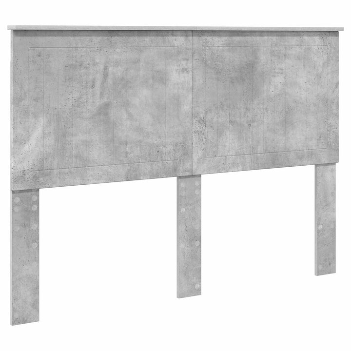Sengestel med hovedgærde Beton Grå 140 x 200 cm Konstrueret træ