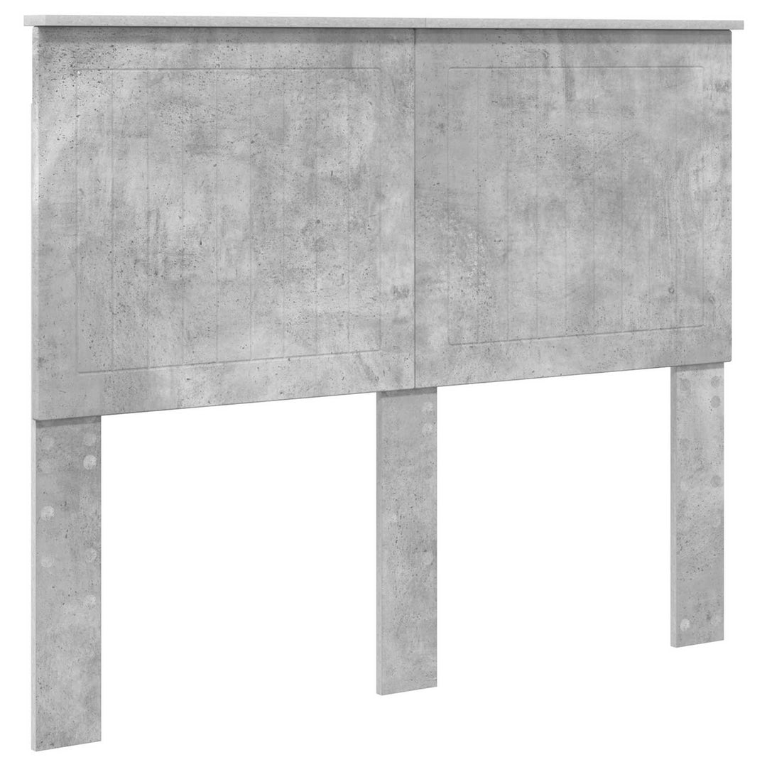 Sengestel med hovedgærde Beton Grå 135 x 190 cm Konstrueret træ
