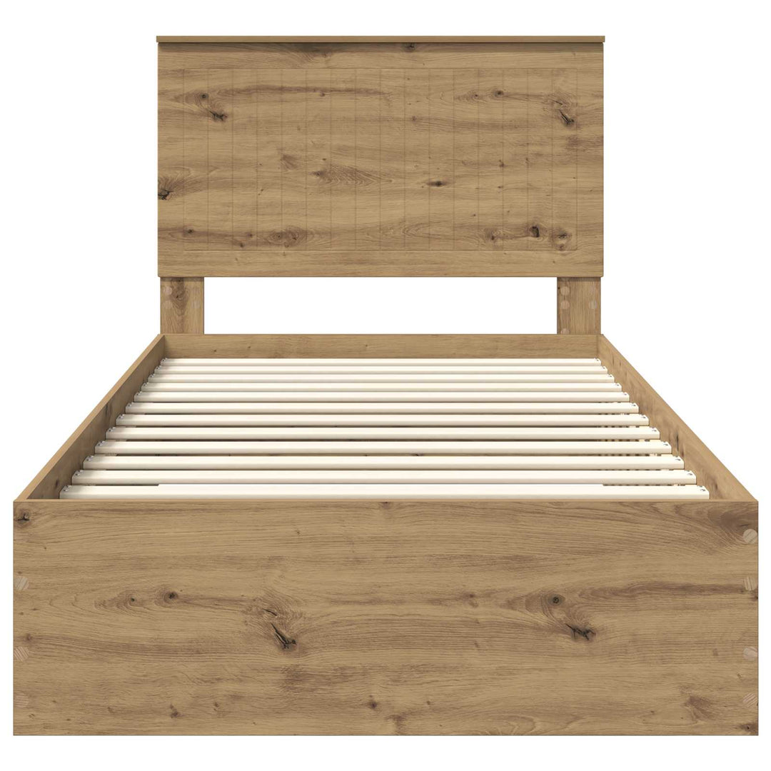Sengestel Artisan Egetræ 100 x 200 cm Konstrueret træ