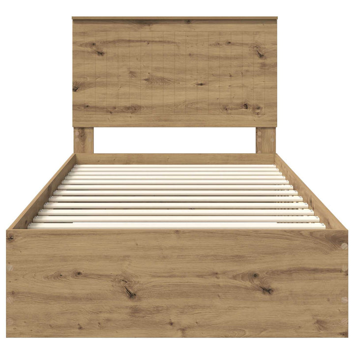 Sengestel Artisan Egetræ 100 x 200 cm Konstrueret træ