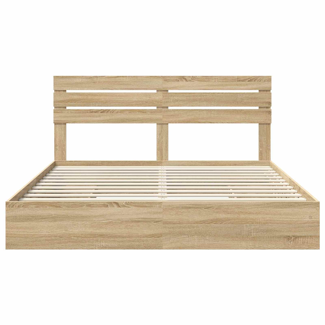 Opbevaringsseng Sonoma eg 180 x 200 cm Konstrueret træ