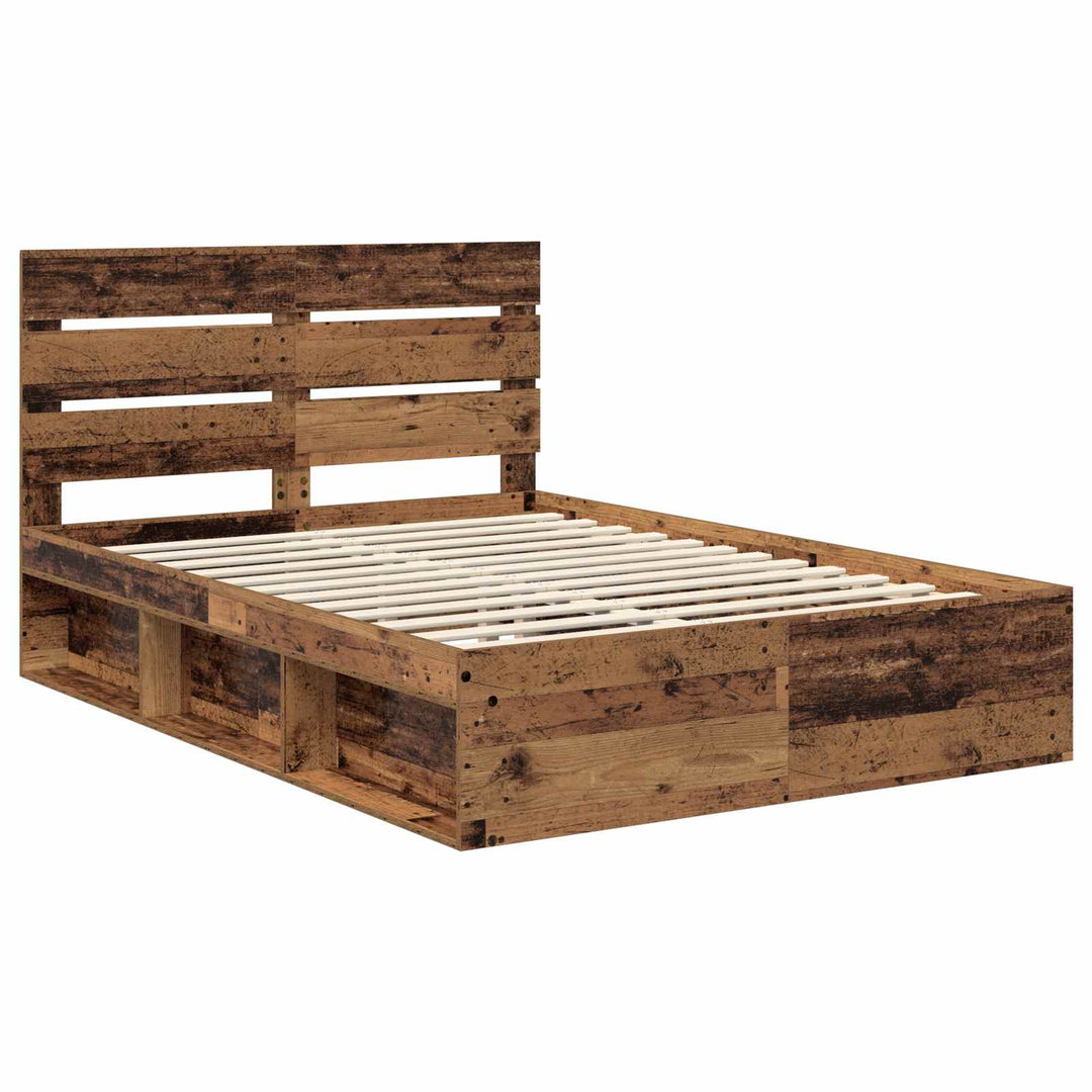 Sengestel Gammelt træ 150 x 200 cm Massiv fyrretræ