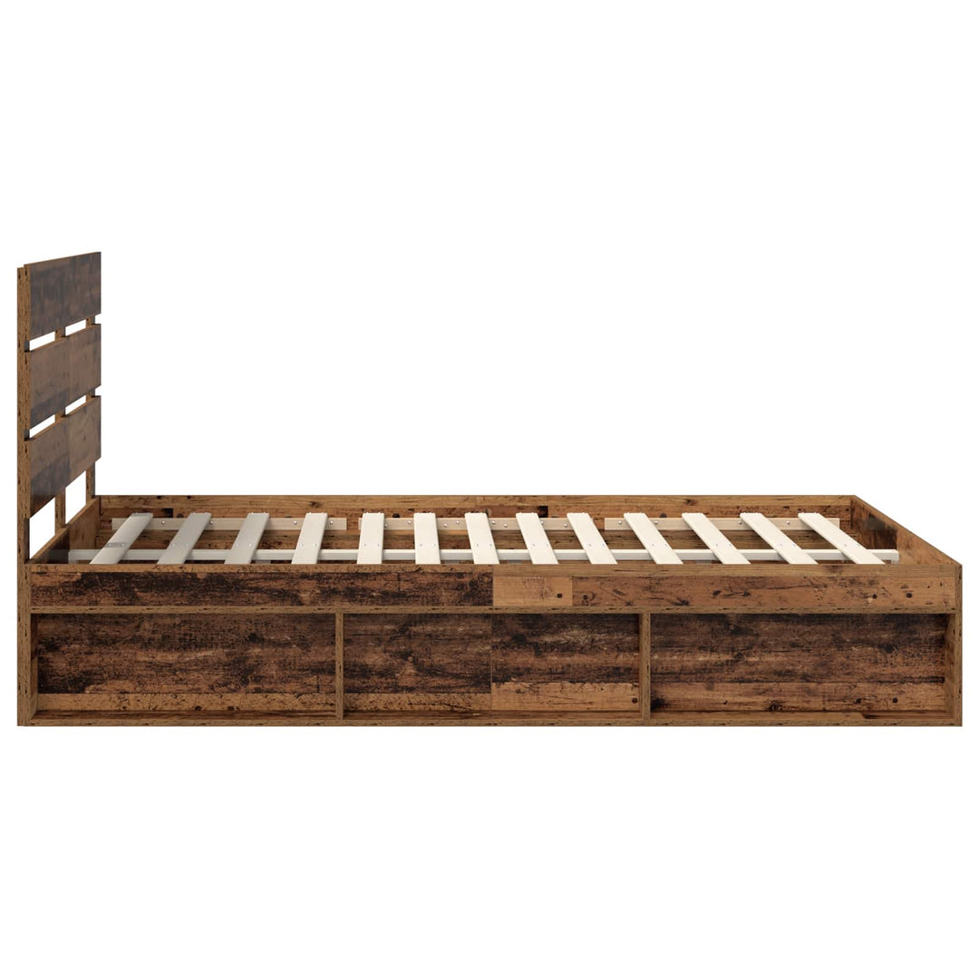 Sengestel Gammelt træ 150 x 200 cm Massiv fyrretræ